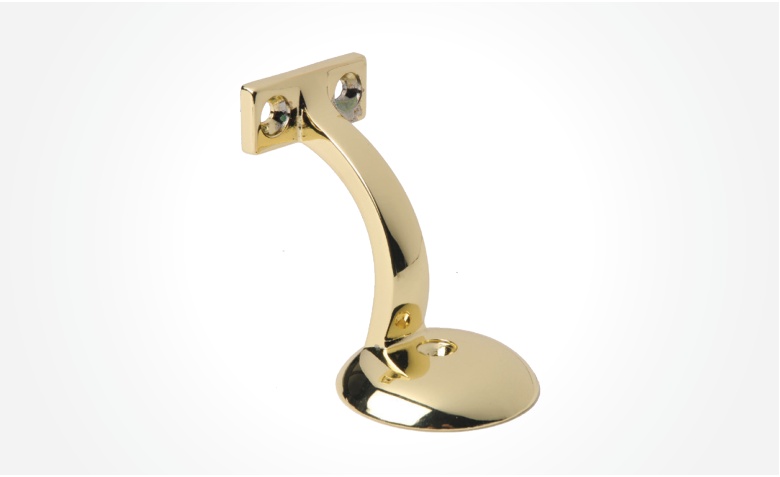 Handrail Bracket 2001 — Brass — Metal