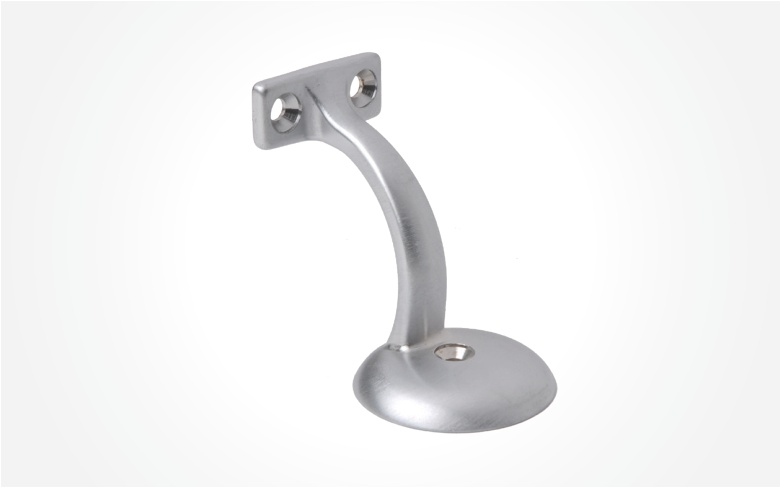 Dull Chrome Handrail Bracket — Metal