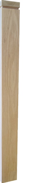 Square Newel with Dado Cap — Wood