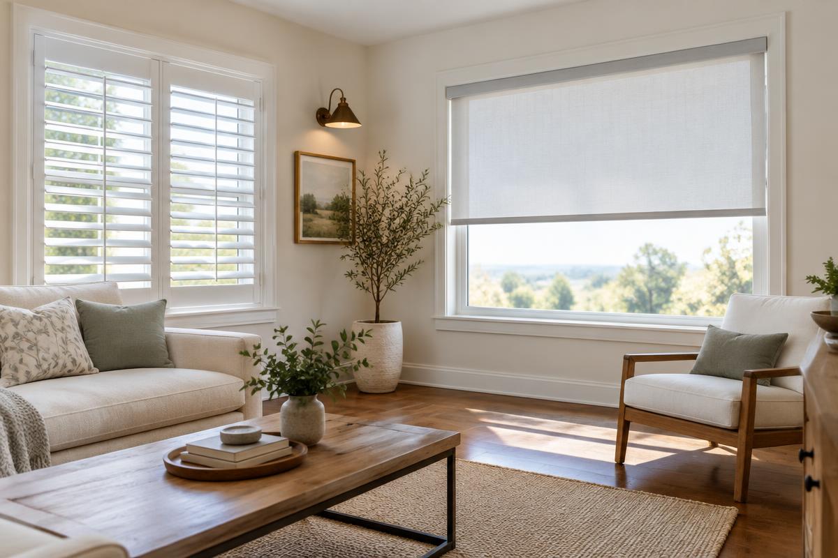 Illustrative blinds, shades & shutters service example