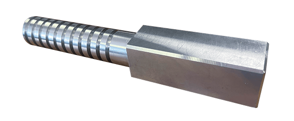 Metal Newel Kneewall Attachment — Metal hardware