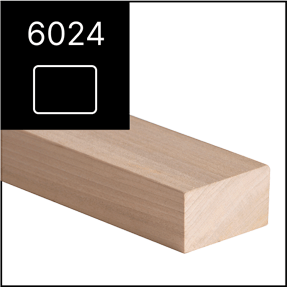 6024 Contemporary Handrail Profile — Wood
