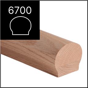 6700 Federal Handrail Profile — Wood