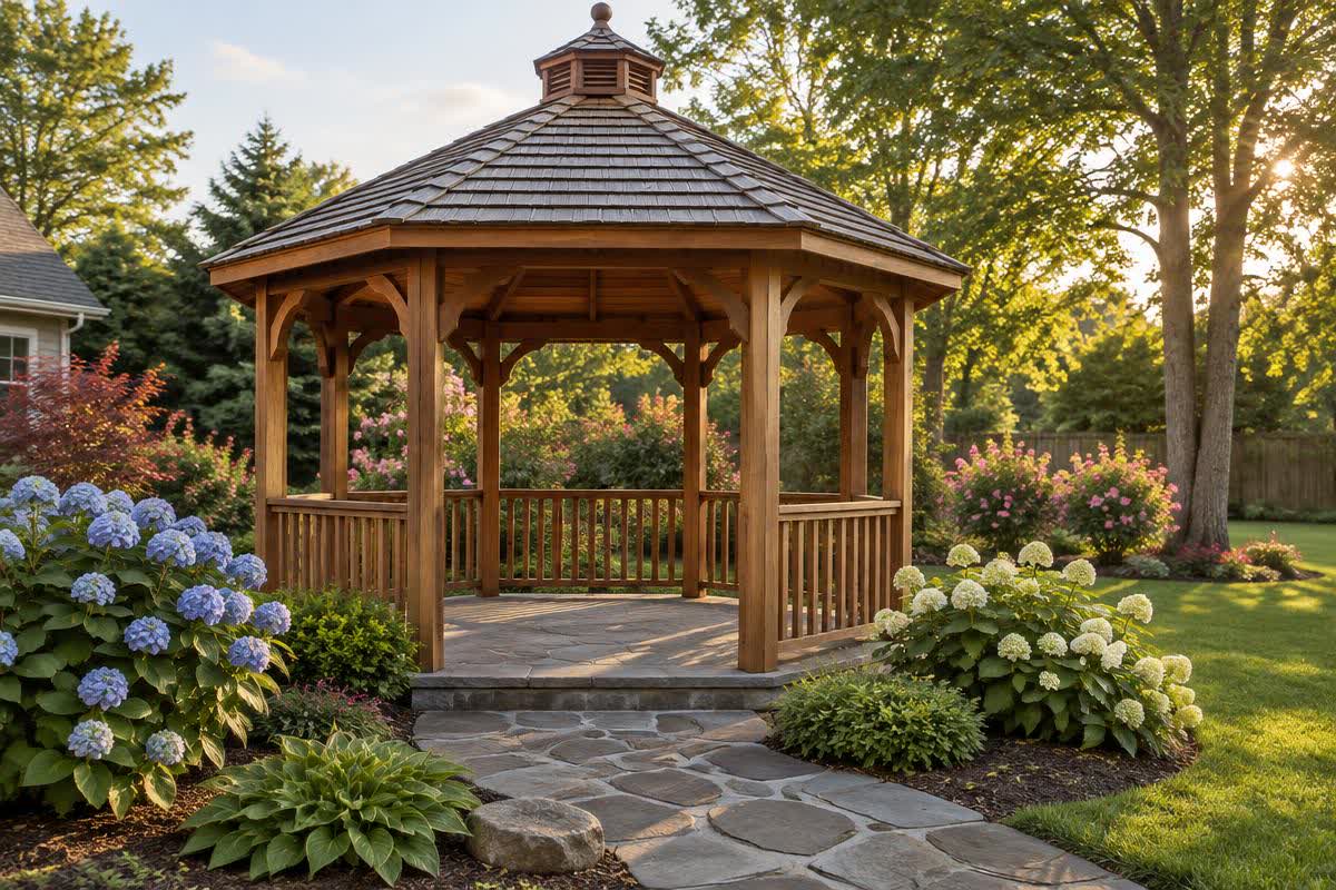 Illustrative gazebos & outdoor structures service example