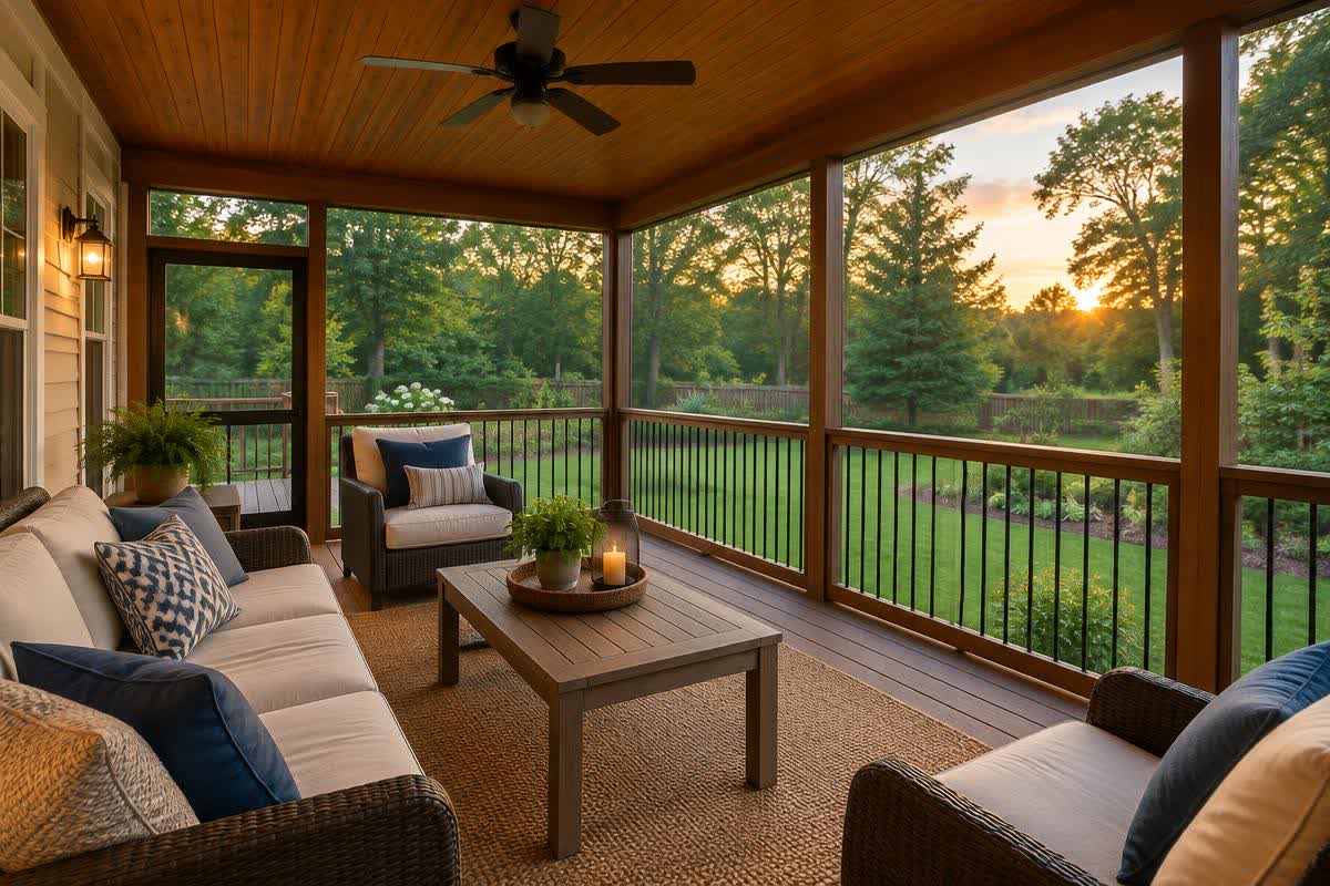 Illustrative porches & outdoor living service example