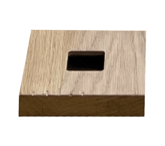 Modern Square Tapered Newel — Wood