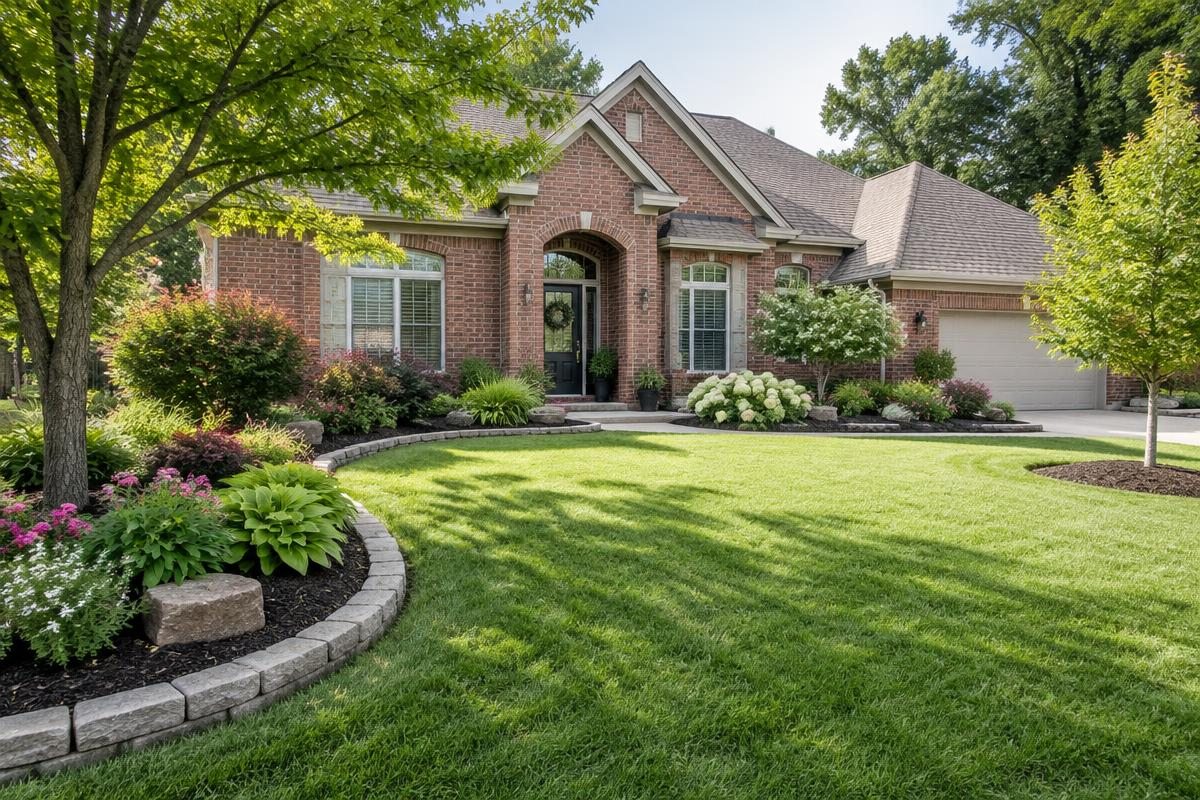 Illustrative yard refresh & landscape cleanup service example