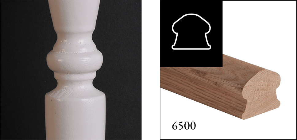 Bristol Series Stair System — Wood with coordinated newels and balusters