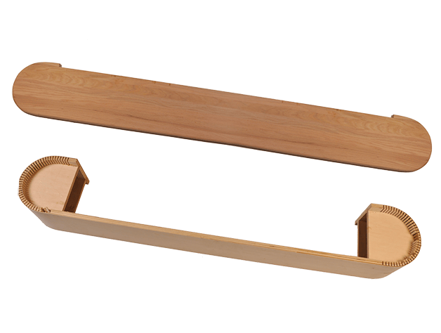 Double Bullnose Tread with Shoe Molding Kit — Red oak / White oak
