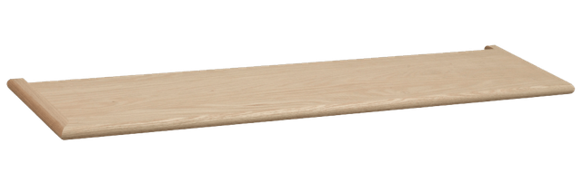 Double Radius Return Tread — Red oak / White oak
